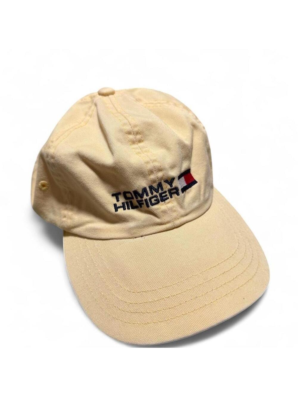 Tommy Hilfiger Kid's Yellow and Cream Hat